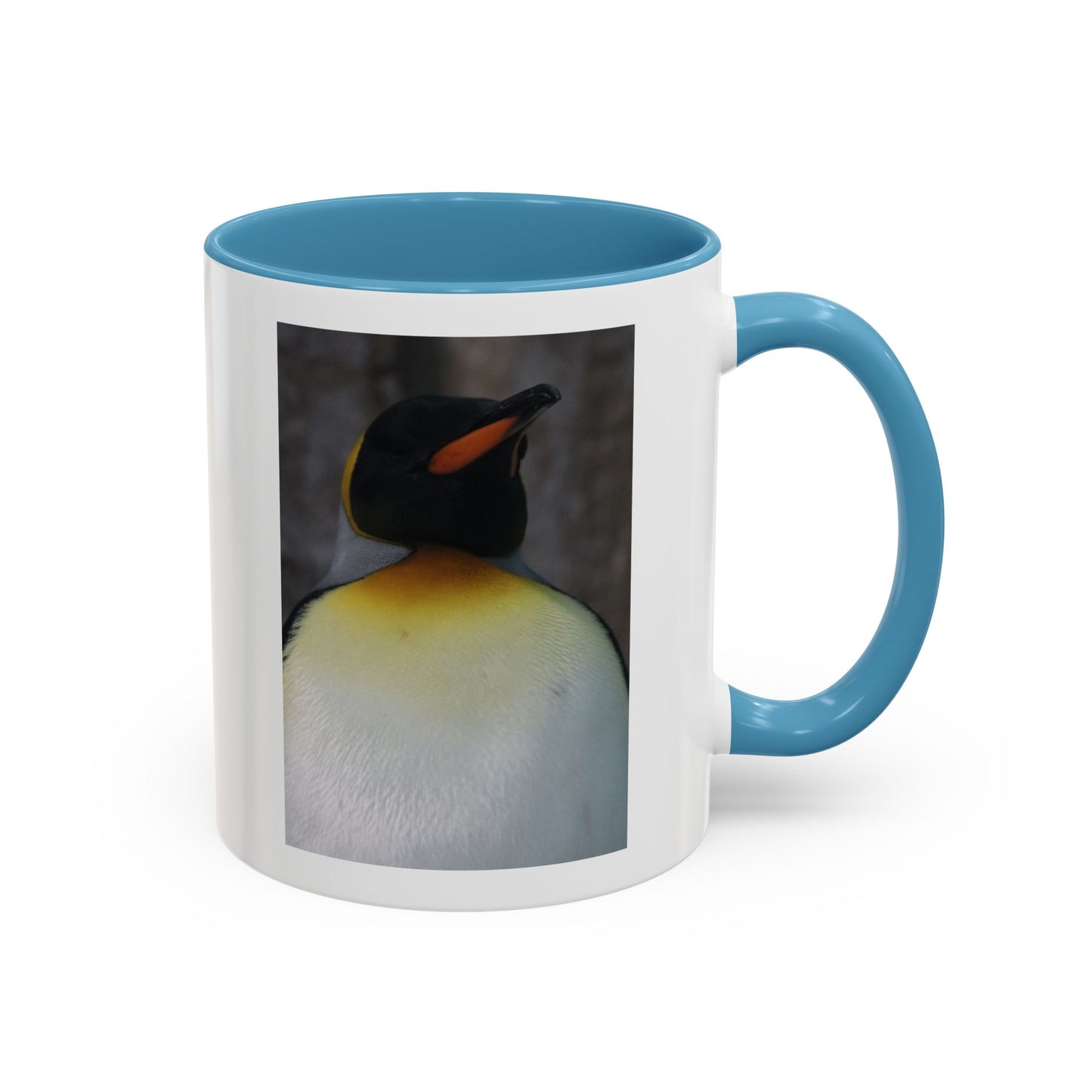 King Penguin Photo Coffee Mug — Cute Wildlife Accent Mug (11/15oz)