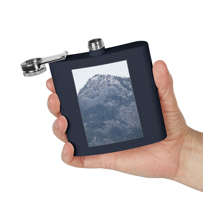 Mountain Mist Flask — 6oz Stainless Steel Hip Flask