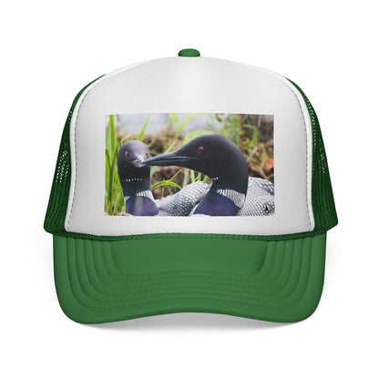 Loon Photo Trucker Cap — Wildlife Bird Hat for Nature Lovers