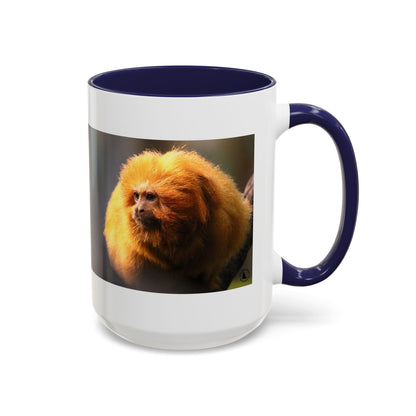 Golden Lion Tamarin Coffee Mug — Cute Exotic Monkey Accent Mug (11/15oz)