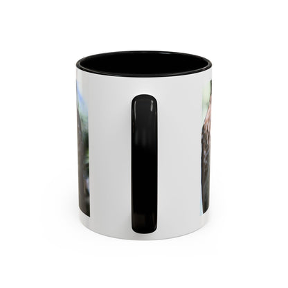 Hawk Photo Accent Coffee Mug — Birdwatcher Gift, 11/15oz