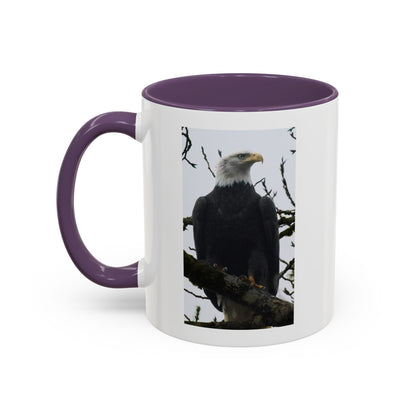 Bald Eagle Accent Coffee Mug – Patriotic Wildlife 11/15oz