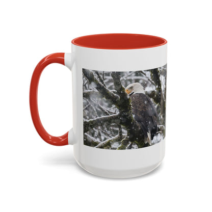 Bald Eagle Winter Photo Coffee Mug — 11/15oz Accent Mug