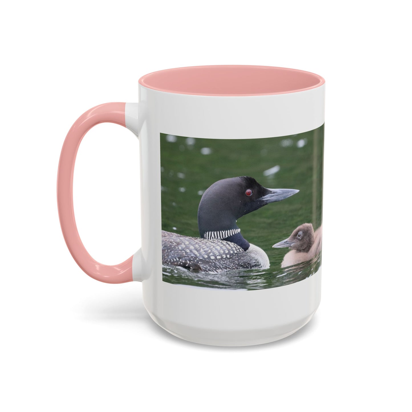 Loon Family Accent Coffee Mug – Wildlife Photo Tea Mug (11/15 oz)