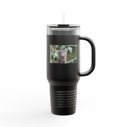 Otter Photo 40oz Insulated Travel Mug — Cute Wildlife Stainless Tumbler