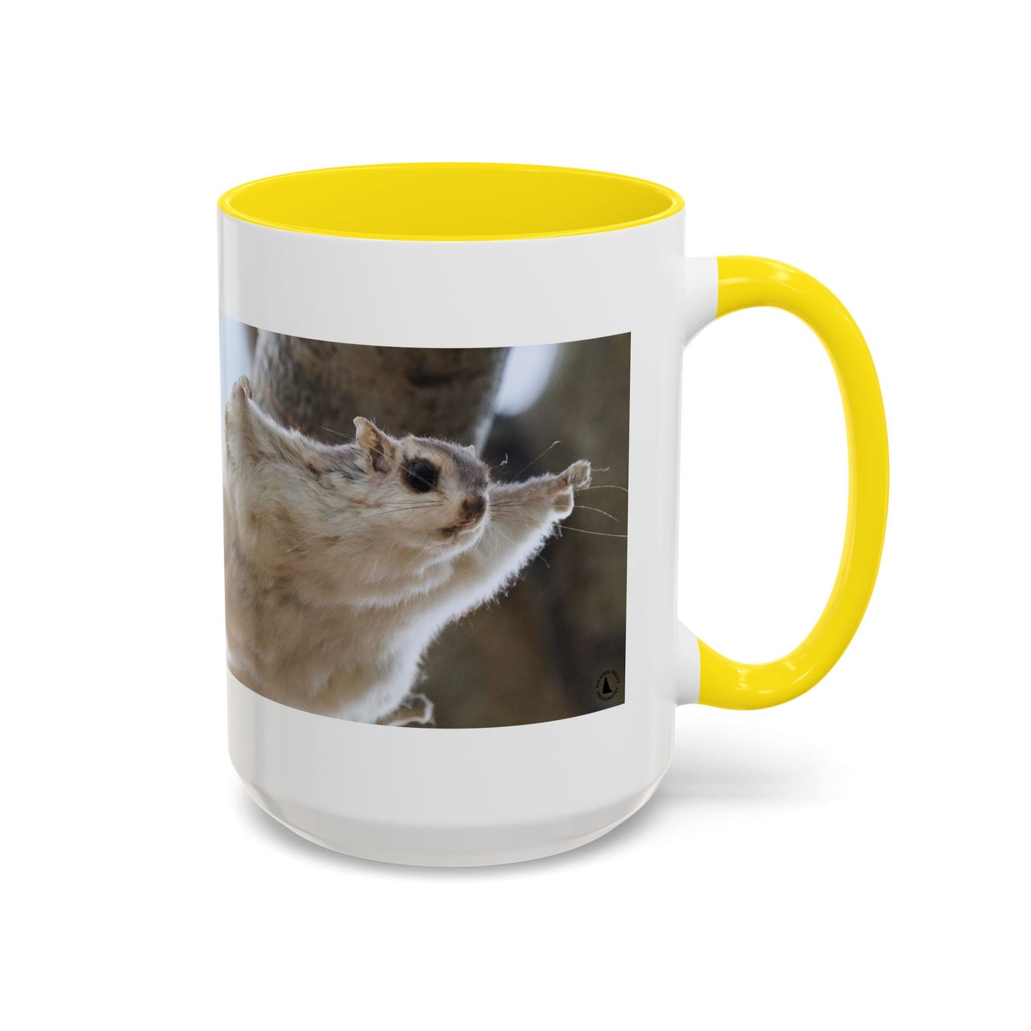Flying Squirrel Accent Coffee Mug — Cute Wildlife Photo Mug (11/15oz)
