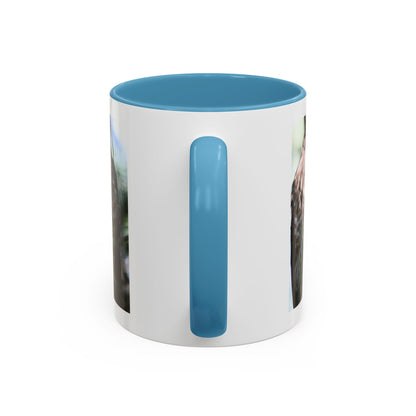 Hawk Photo Accent Coffee Mug — Birdwatcher Gift, 11/15oz