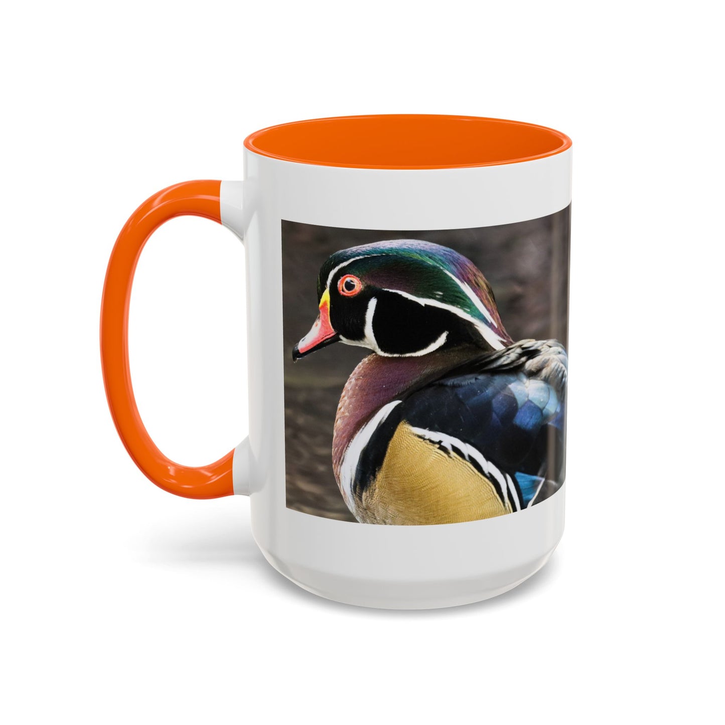 Wood Duck Accent Coffee Mug — Colorful Waterfowl Photo Mug (11/15 oz)