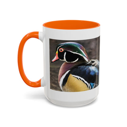 Wood Duck Accent Coffee Mug — Colorful Waterfowl Photo Mug (11/15 oz)