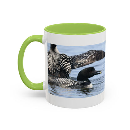 Common Loon Accent Coffee Mug – Wildlife Photography Bird Lover Gift (11/15oz)
