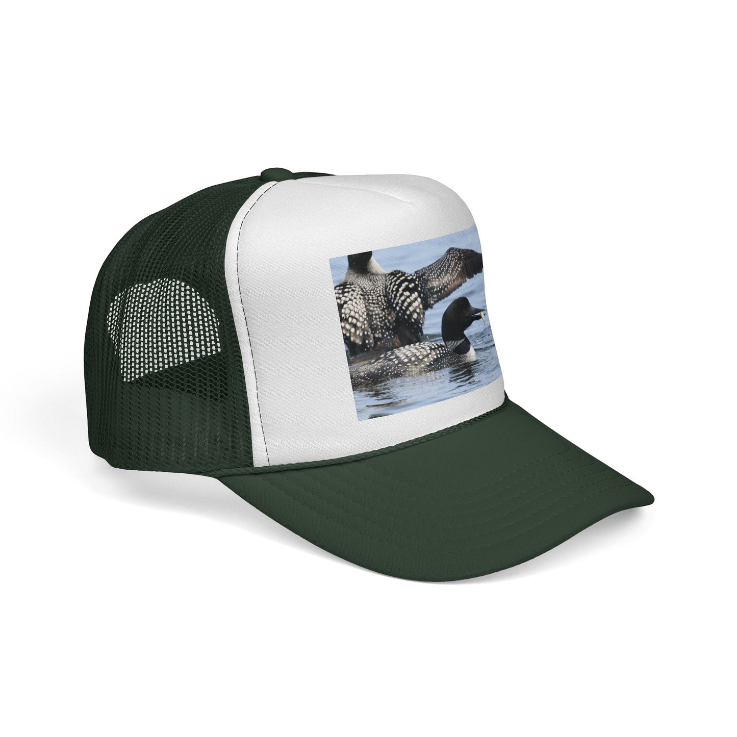 Loon Photo Trucker Hat — Wildlife Birdwatching Cap