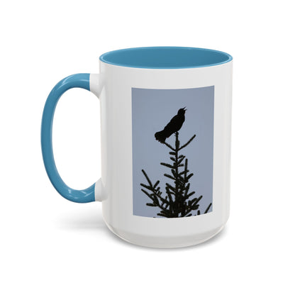 Songbird Silhouette Accent Coffee Mug — Black Interior 11/15oz