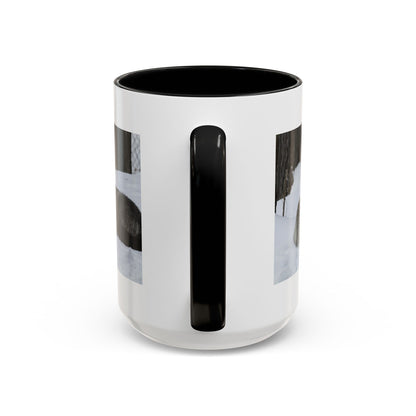 Wolf Pair Accent Coffee Mug – Winter Wildlife Photo Mug (11/15 oz)