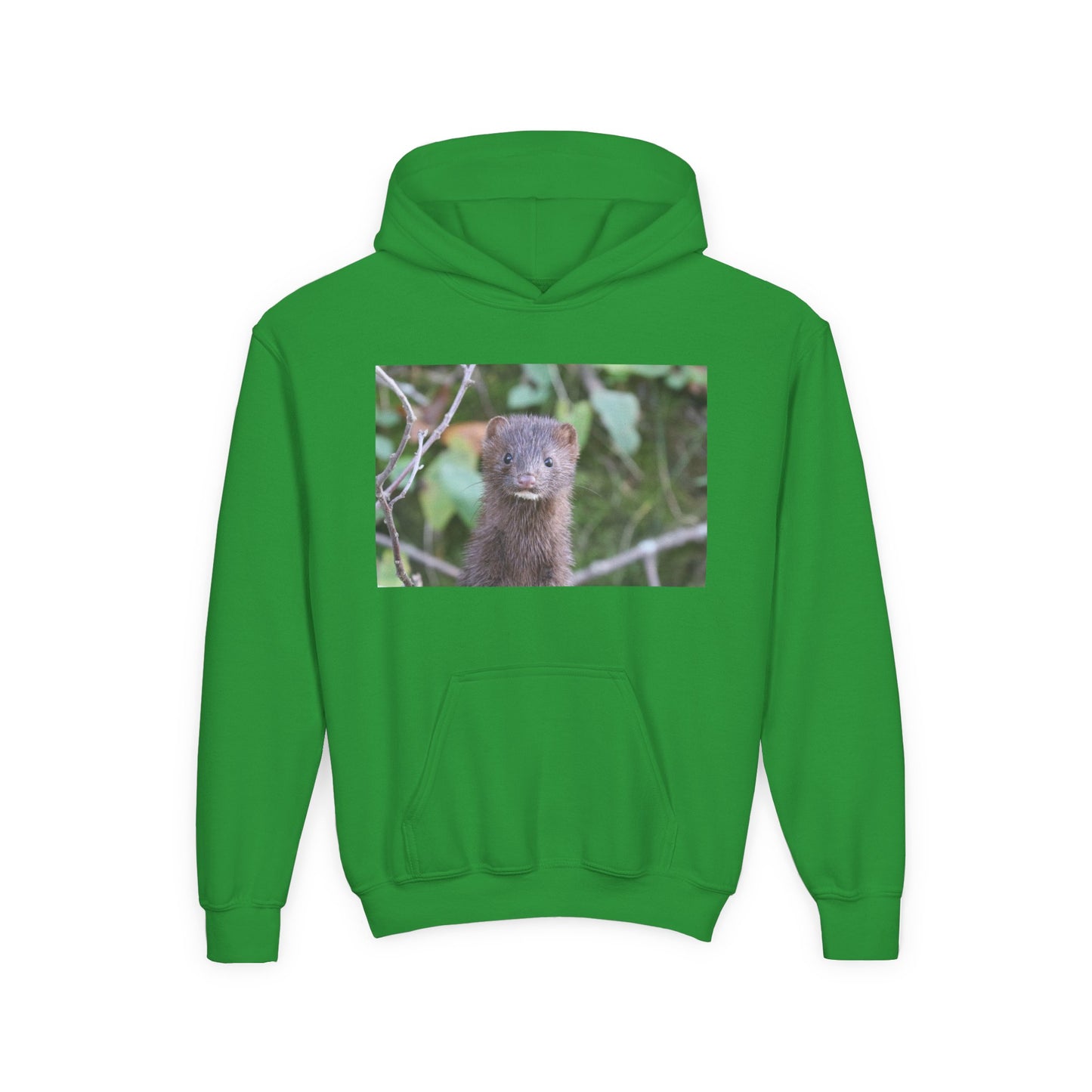 Otter Portrait Youth Hoodie — Cute Nature Animal Sweatshirt for Kids