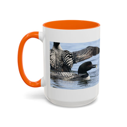 Common Loon Accent Coffee Mug – Wildlife Photography Bird Lover Gift (11/15oz)
