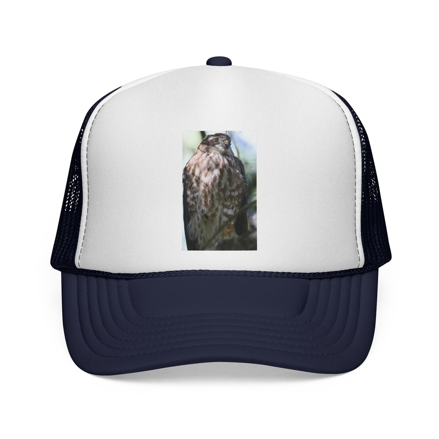 Trucker Hat with Owl Photo — Outdoor Nature Cap for Bird Lovers