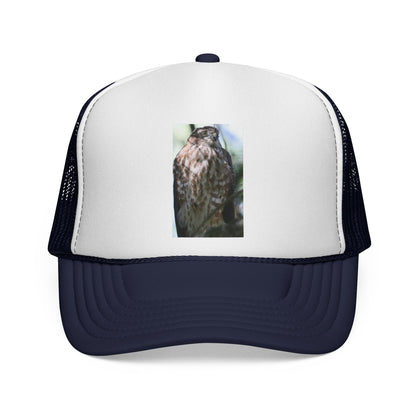 Trucker Hat with Owl Photo — Outdoor Nature Cap for Bird Lovers
