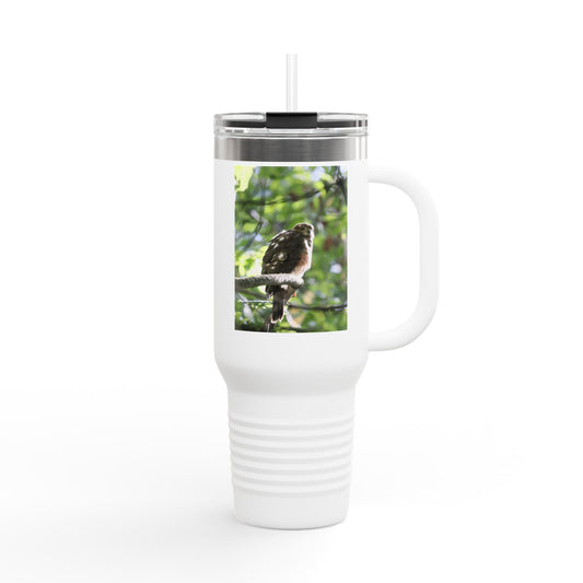 40oz Insulated Travel Mug with Kookaburra Photo — Wildlife Coffee Tumbler