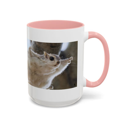 Flying Squirrel Accent Coffee Mug — Cute Wildlife Photo Mug (11/15oz)