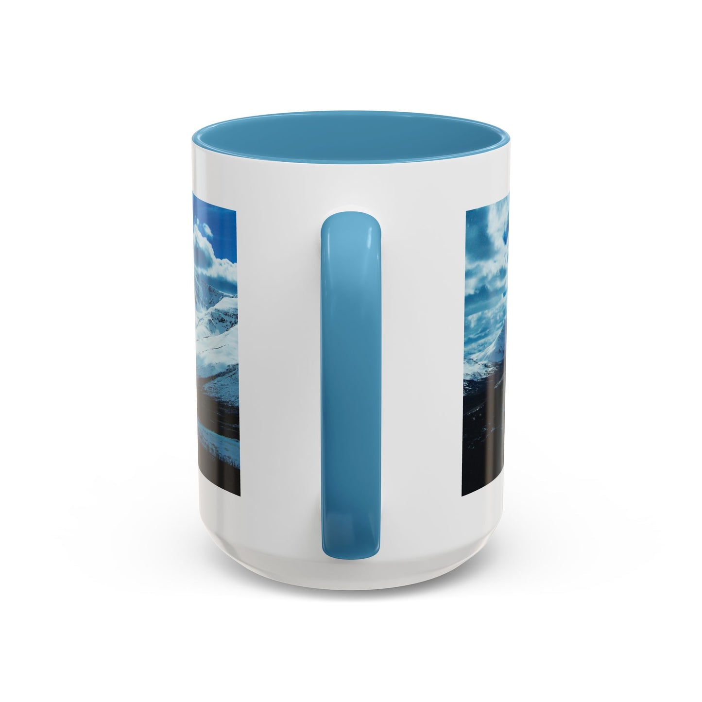 Mountain Landscape Accent Coffee Mug - Snowy Peaks Scenic 11/15oz