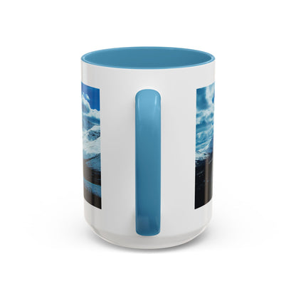 Mountain Landscape Accent Coffee Mug - Snowy Peaks Scenic 11/15oz