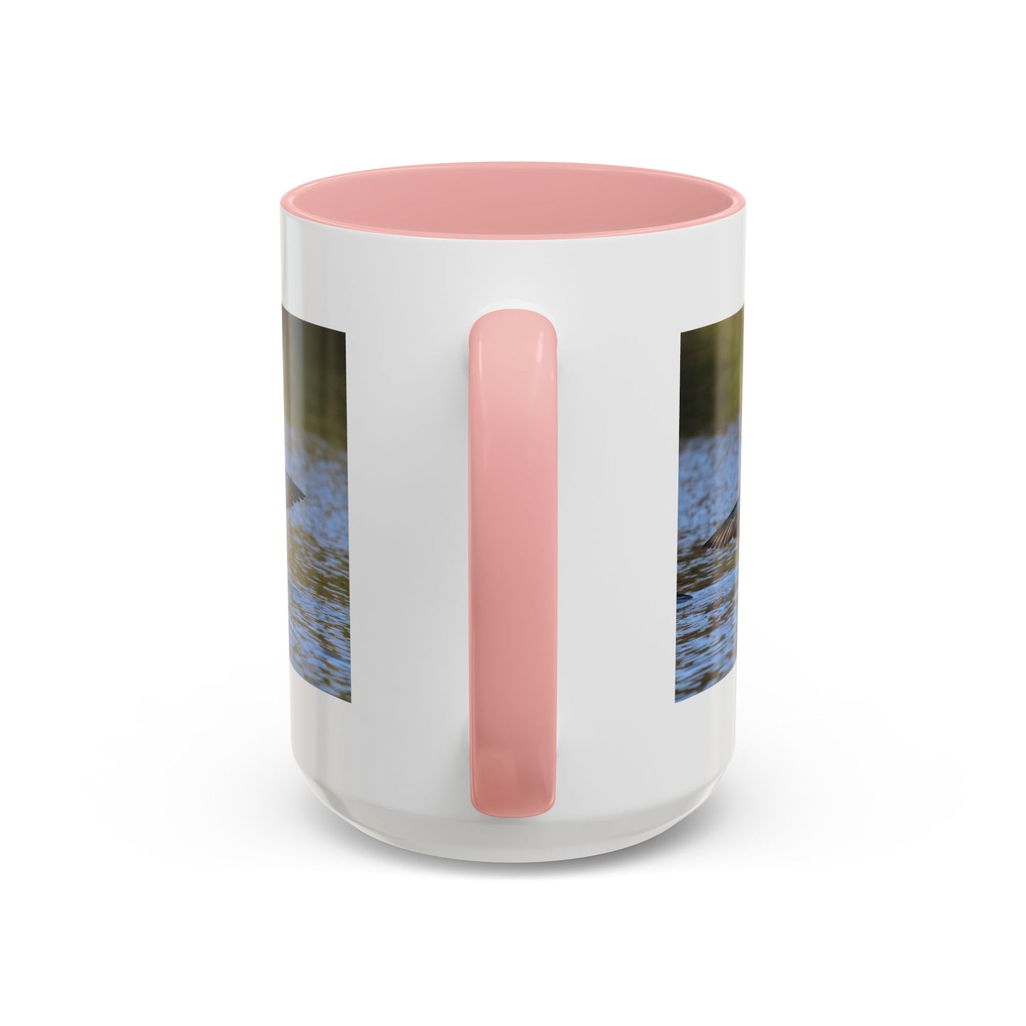 Loons in Flight Accent Coffee Mug — Wildlife Bird Photography Drinkware