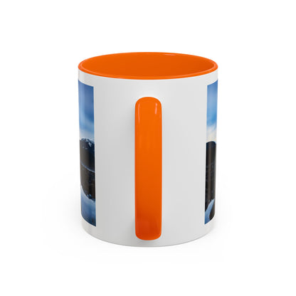 Mountain Lake Accent Coffee Mug — Scenic Wilderness Photo Travel Gift (11/15oz)