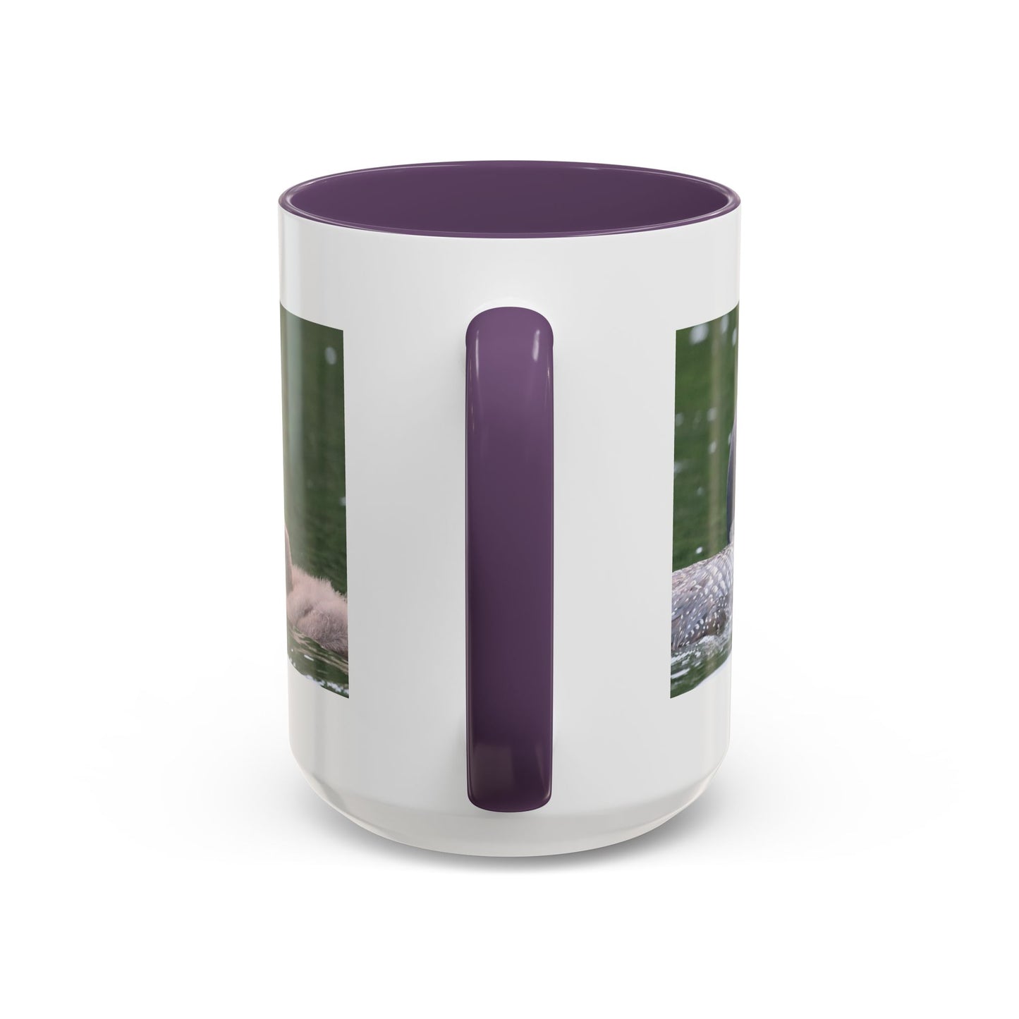 Loon Family Accent Coffee Mug – Wildlife Photo Tea Mug (11/15 oz)