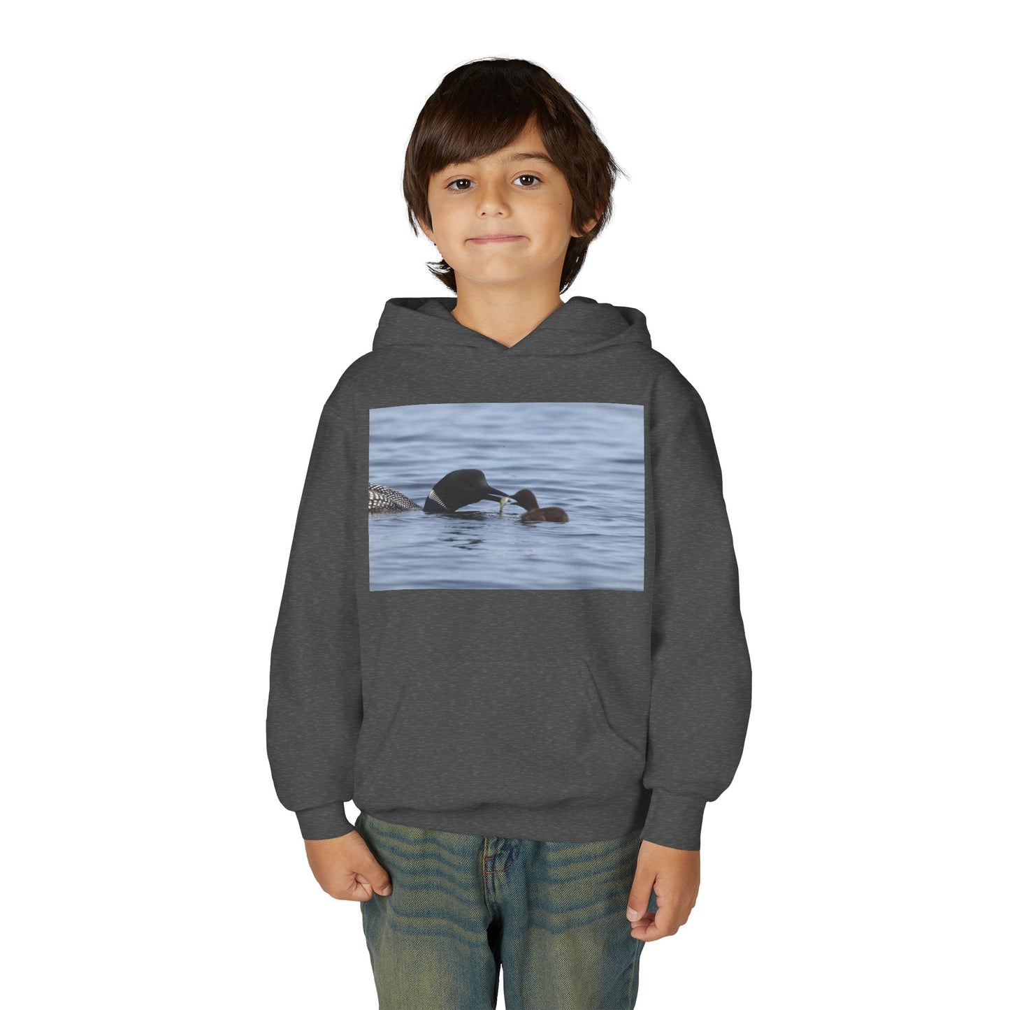 Duck Family Photo Hoodie — Youth Wildlife Nature Hoodie