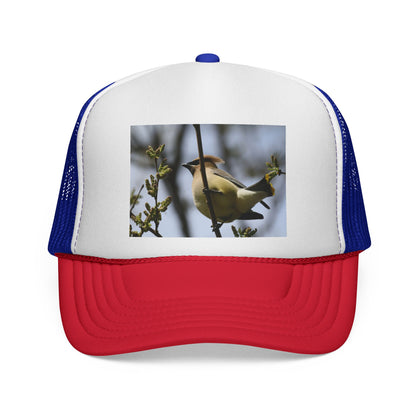 Bird Photography Trucker Cap – Yellow Warbler Print