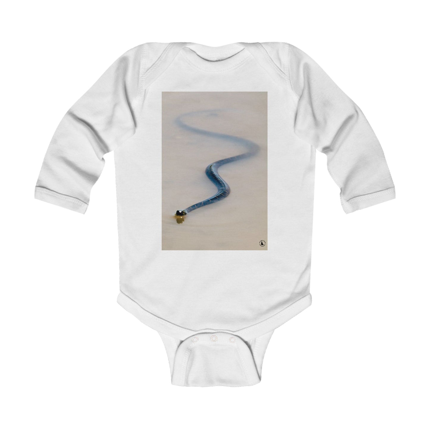 Infant Bodysuit with Serpentine Sled Track Photo