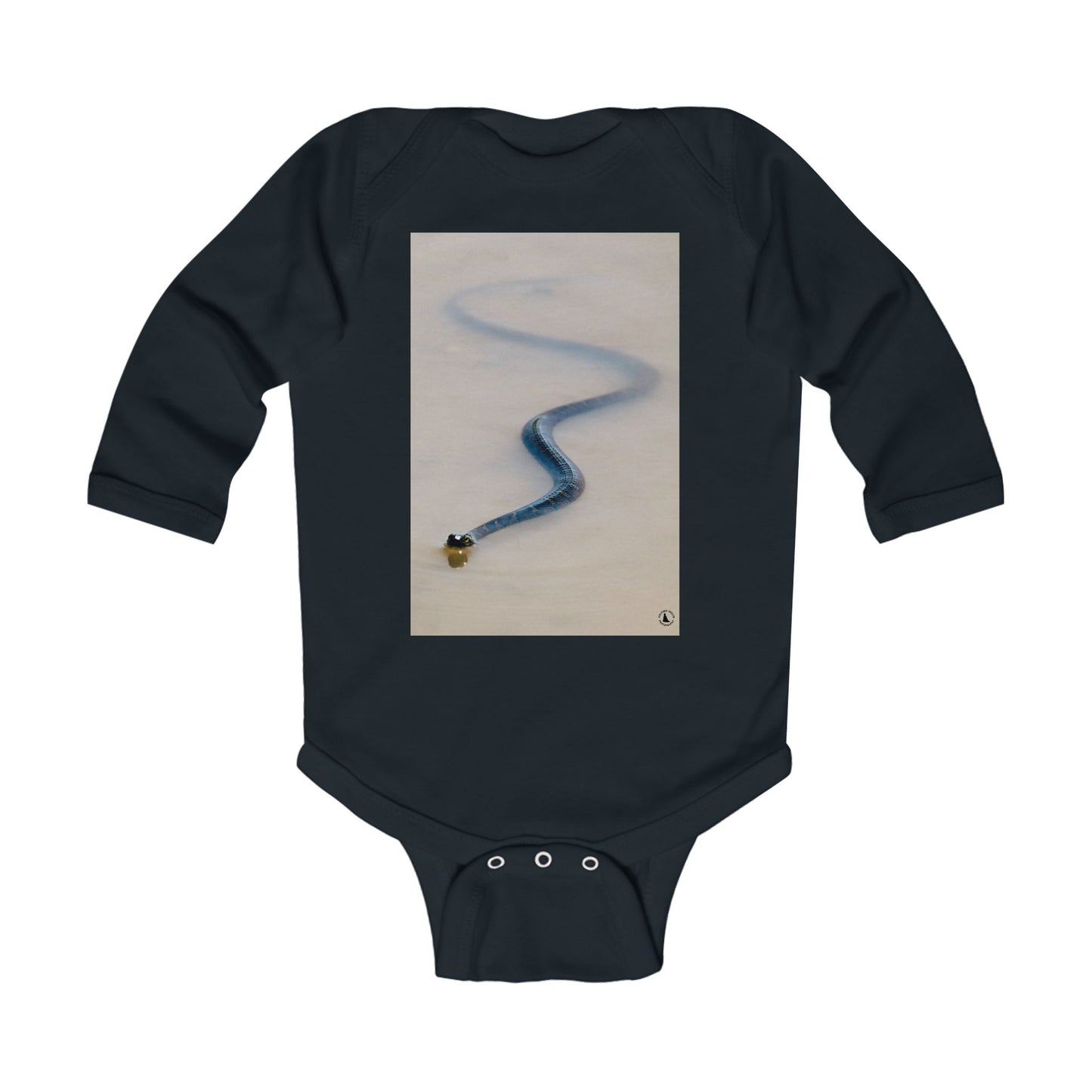 Infant Bodysuit with Serpentine Sled Track Photo