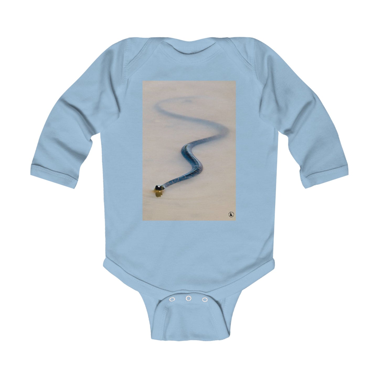 Infant Bodysuit with Serpentine Sled Track Photo