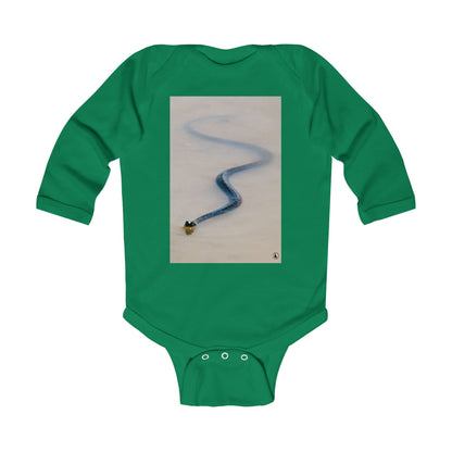Infant Bodysuit with Serpentine Sled Track Photo