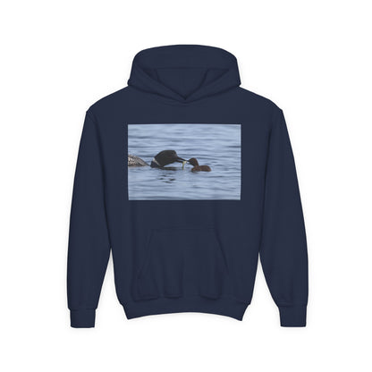Duck Family Photo Hoodie — Youth Wildlife Nature Hoodie
