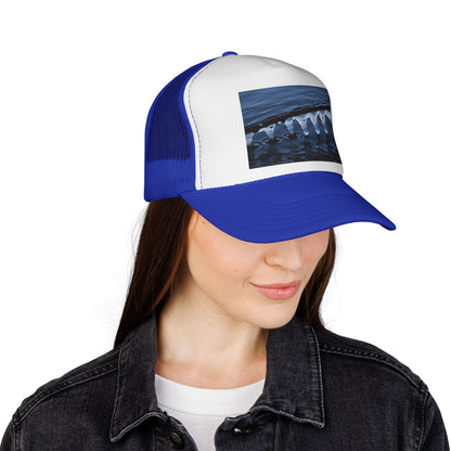 Trucker Cap — Winter Ice Wave Photo Print