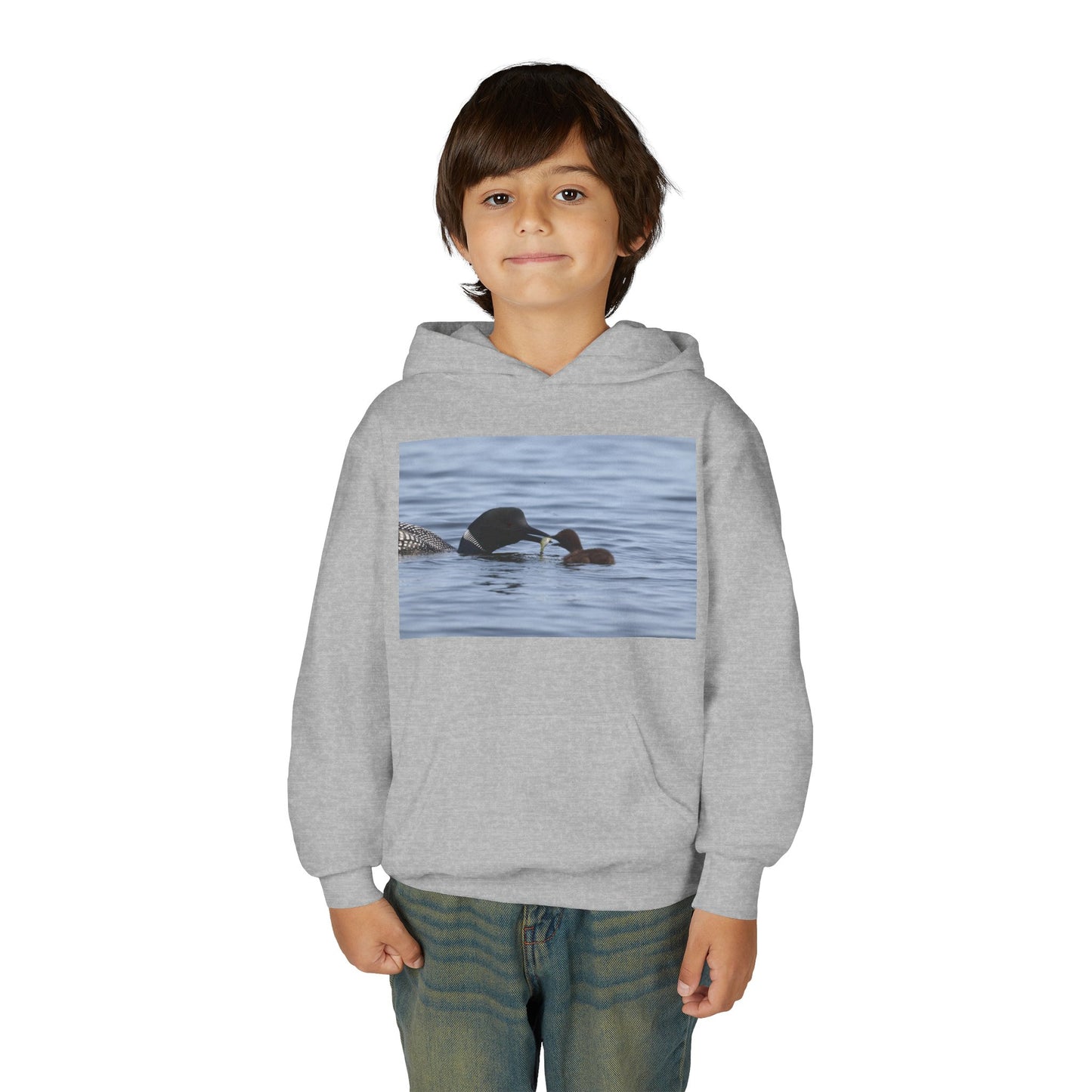 Duck Family Photo Hoodie — Youth Wildlife Nature Hoodie