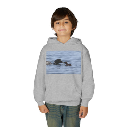 Duck Family Photo Hoodie — Youth Wildlife Nature Hoodie