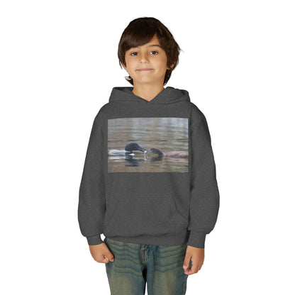 Youth Hoodie — Swimming Ducks Nature Photo Sweatshirt