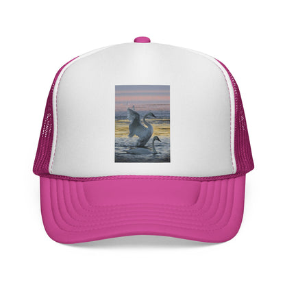 Trucker Cap — Dancing Dolphin Sunset Mesh Hat