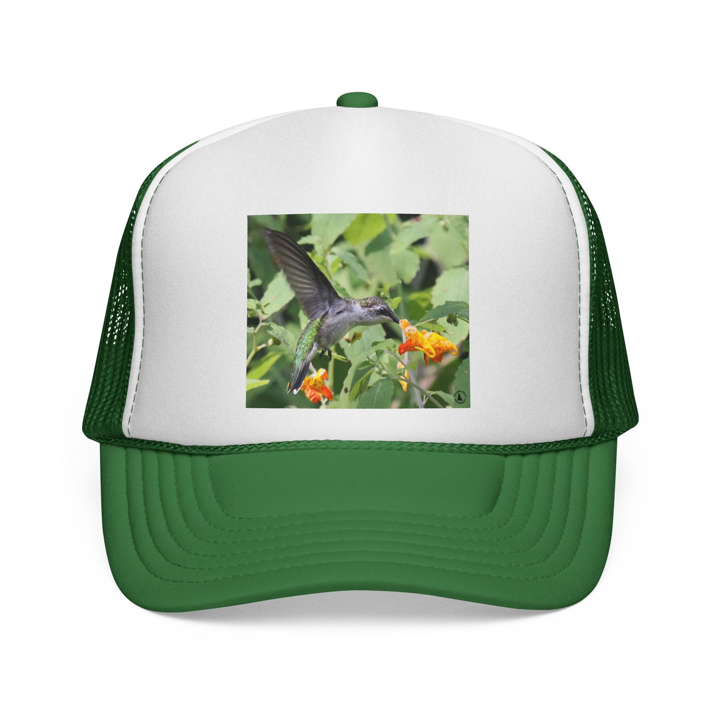 Hummingbird Photo Trucker Cap — Nature Wildlife Mesh Hat