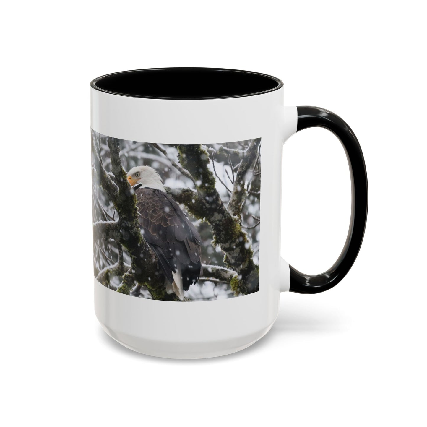Bald Eagle Winter Photo Coffee Mug — 11/15oz Accent Mug