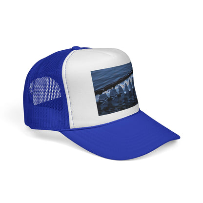Trucker Cap — Winter Ice Wave Photo Print