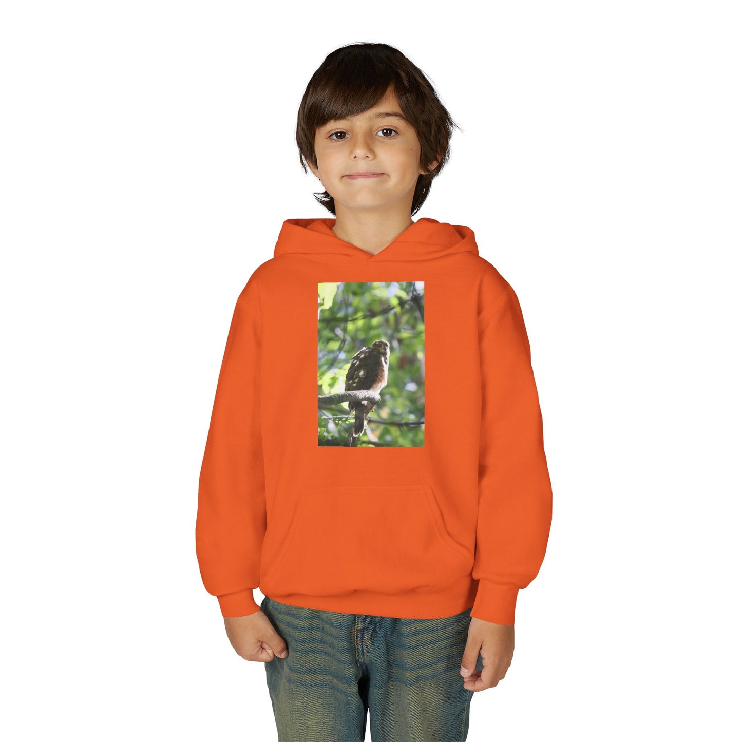 Youth Hoodie — Woodland Sparrow Photo Pullover