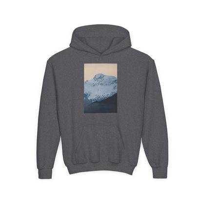 Mountain Mist Youth Hoodie – Snow Peak Graphic Pullover