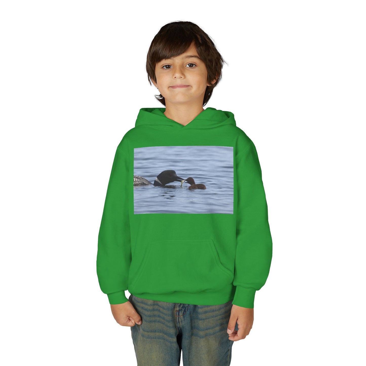 Duck Family Photo Hoodie — Youth Wildlife Nature Hoodie