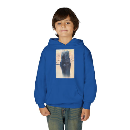 Youth Hoodie with Serene Lake Reflection Photo — Nature-Inspired Kids’ Pullover