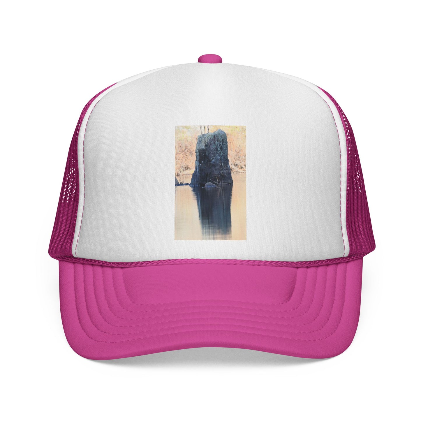 Trucker Hat with Vintage Bear Photo — Rustic Outdoor Wildlife Cap