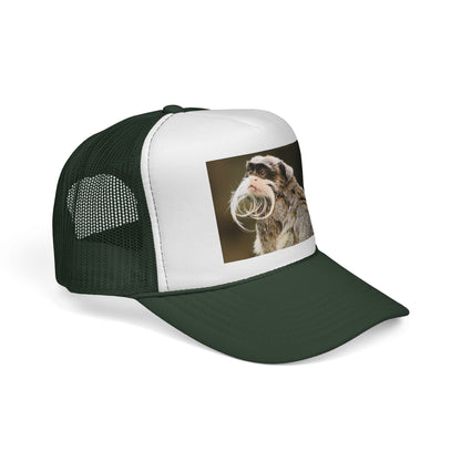 Emperor Tamarin Trucker Hat – Cute Monkey Photo Cap for Animal Lovers