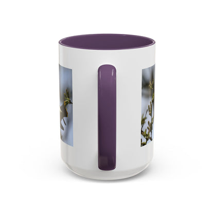 Cedar Waxwing Bird Photo Accent Coffee Mug